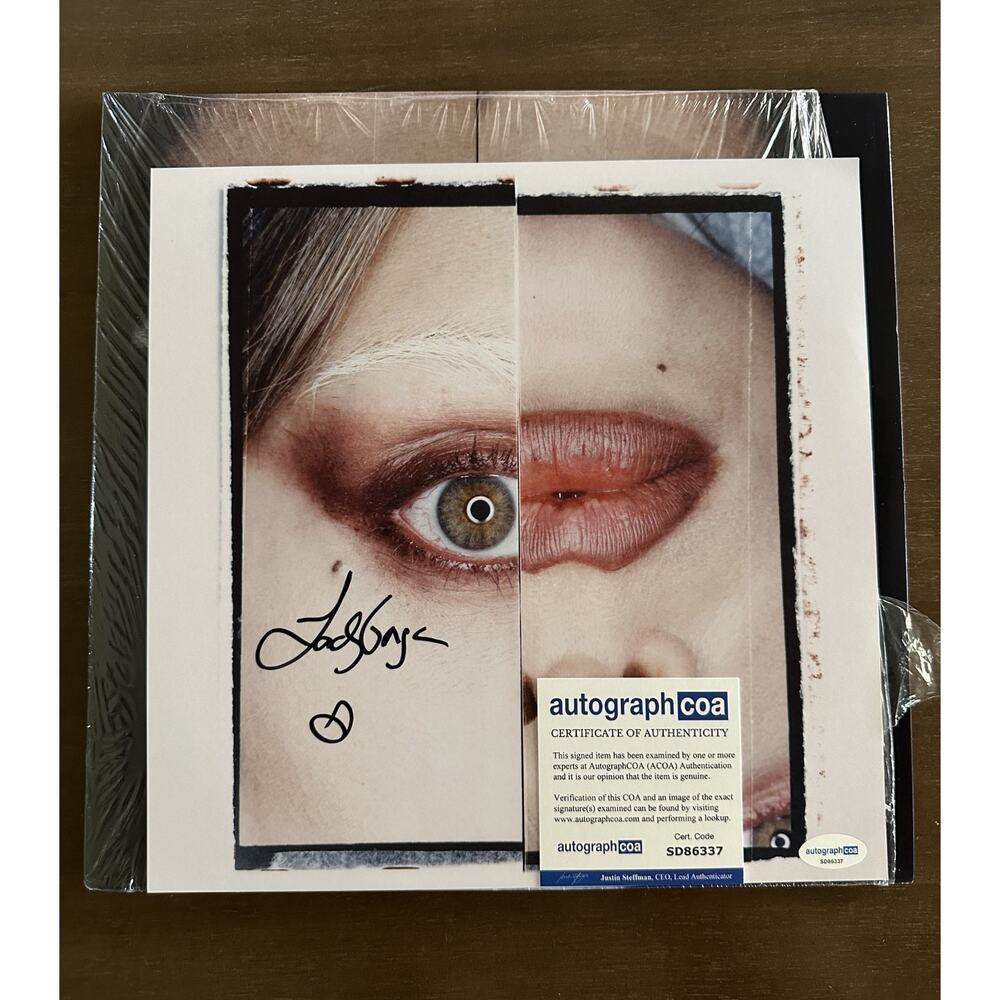 Lady Gaga Autographed Mayhem Signed 12x12 Art Card Vinyl COA #SD86337